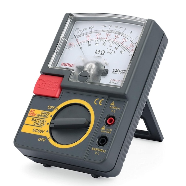 1000V Analog Insulation Tester / Portable Insulation Resistance Meter